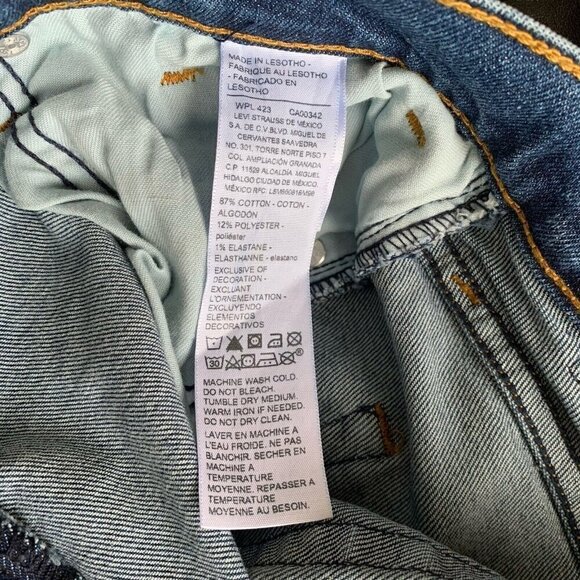 Men's Levi Strauss Signature Slim Fit Straight Leg Stretch Jeans Size 32x30 NWT - Picture 10 of 11